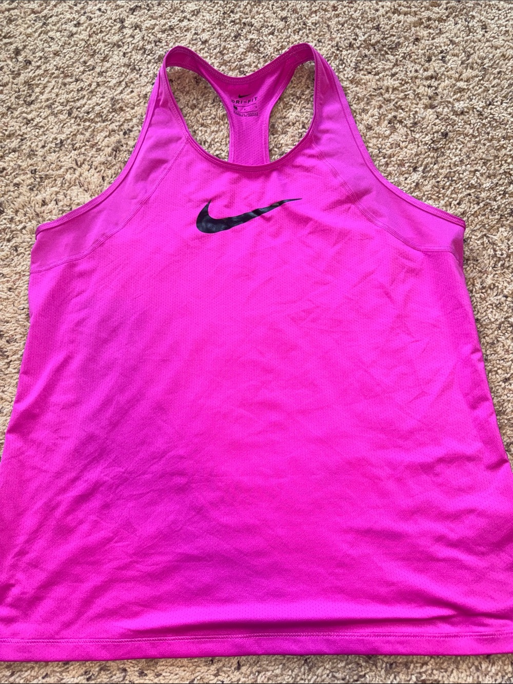 Nike purple/pink Racerback Dri-FIT Tank with Black Swoosh